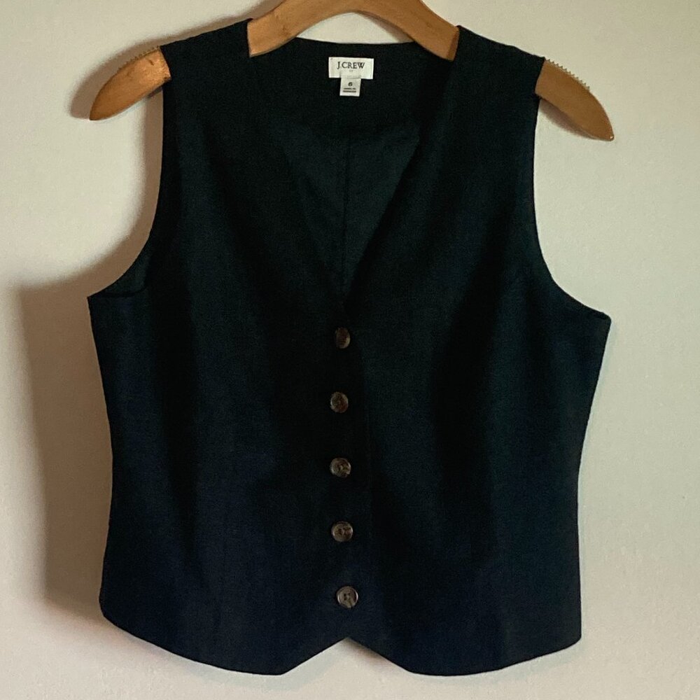 JCrew Linen Mix Vest
